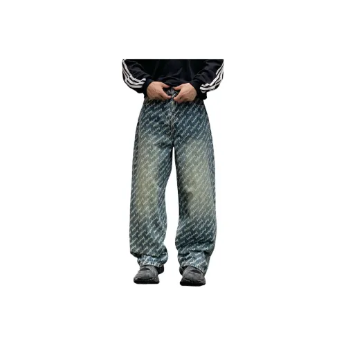 ENPofficial Весна And Осенний Джинсы Loose Fit Straight Fit Брюки Casual Pants Unisex
