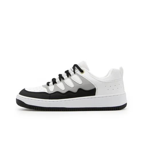 YIBONI Спортивная обувь с увеличенной высотой устойчивая к истиранию противоскользящая низкий топ кеды для скейтбординга унисекс черный белый