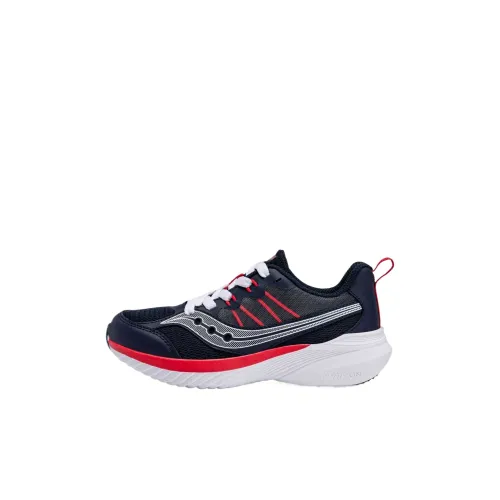 Saucony Endorphin KDZ Дышащий Низкий Топ Детская Беговая Обувь Морской Синий Красный