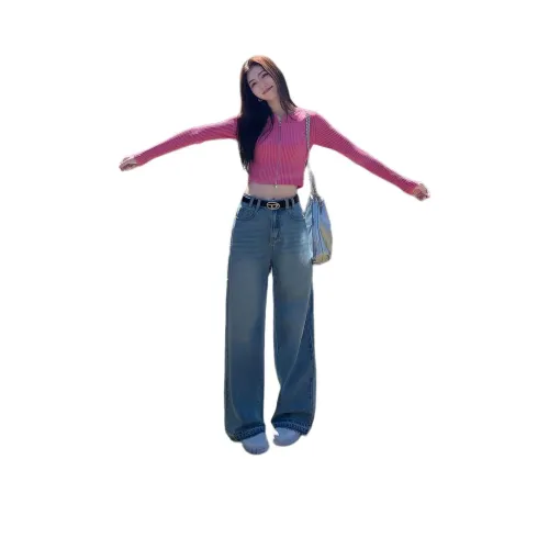 GIUHF Фуксия Женский Трикотаж