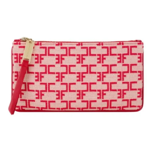 Elisabetta Franchi Жаккардовая ткань Клатч Женские Масло Красный