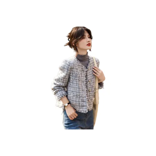 SHANGJING Серый Многоцветный Женские Куртки