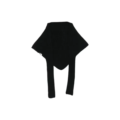 Jacquemus Вязаные шарфы из альпаки Женские Черные