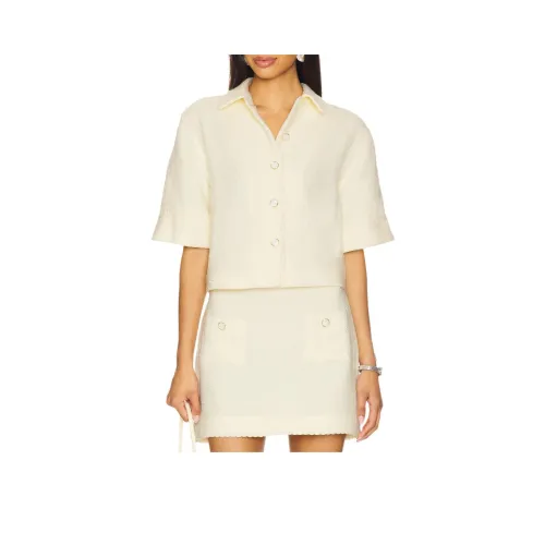 JONATHAN SIMKHAI Айвори Женские Рубашки