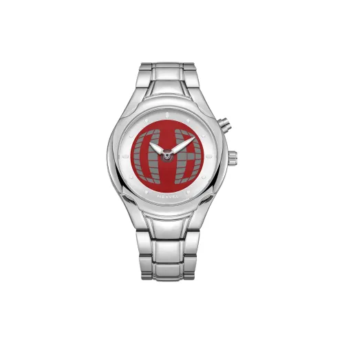 MEXVEL Электронный + Кварцевый механизм ремешок из нержавеющей стали часы для мужчин красный циферблат