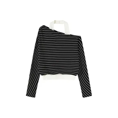 RTNH Черно-белые полосы Женские T-рубашки