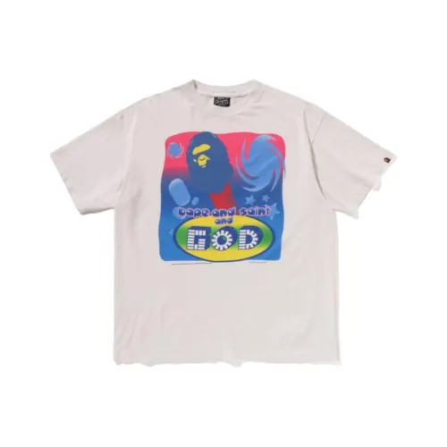 SAINT Mxxxxx BAPE совместный бренд Co Бренд FW25 T-рубашка унисекс