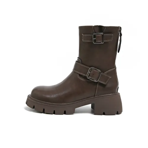 7 SEVFUN Винтажный стиль Майярд Рыцарь Ботинки Короткий Мартин Ботинок Женские