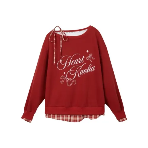 CHARM GLOW Красный Женский Свитшот