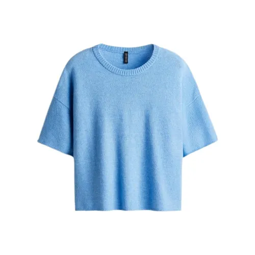 H M Светло-синий Женский Трикотаж