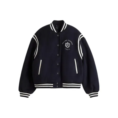 H M Морской синий Женский Бейсбольный Джерси