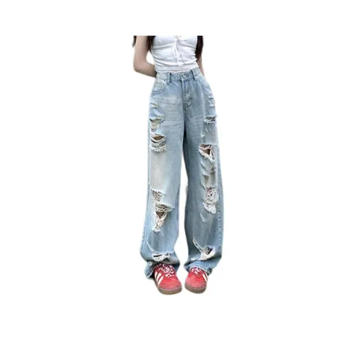 JOPPTI Blue Women's Jeans JOPPTI Синий Женские Джинсы