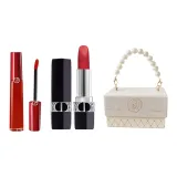 Красный Tube Жидкая помада #405 Красные гнилые помидоры + Dior 999 Матовый