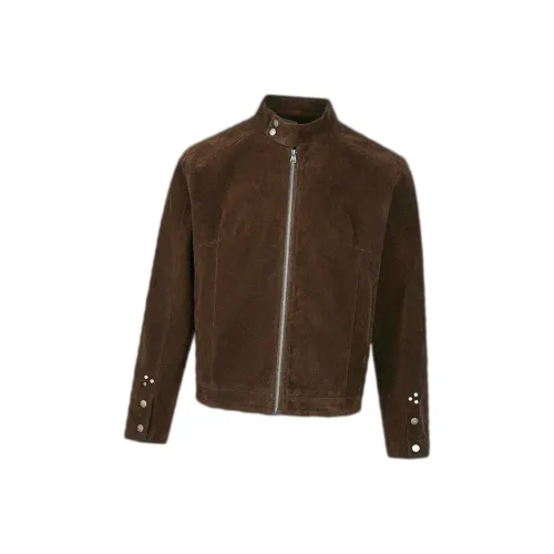 ZHIO 🏍Коричневый🏍 Мода Versatile Позиционирование стиля Унисекс Куртки