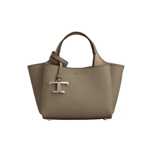 TOD'S Сумка через плечо из телячьей кожи мини-сумка женская коричневая