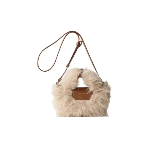 ZARA Полиэстер Сумка Мини Женская Светло-Бежевая-Желтая