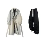 Горохово-зеленые + черные брюки