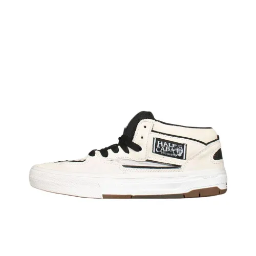 Vans Halfcab Дышащая Поддержка Высокие Кроссовки для Скейтбординга Мужские Бежевые