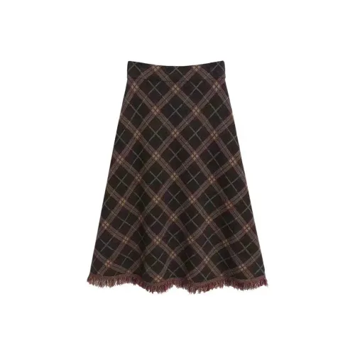 SYEEE WITH U Повседневный Длинный Юбка Женские