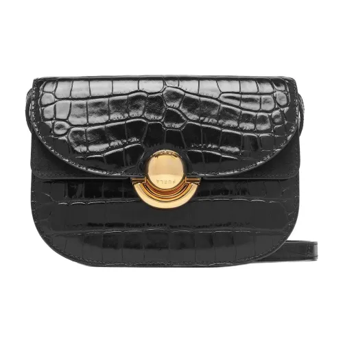 Furla Сумка через плечо из натуральной кожи маленькая женская черная
