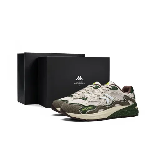 KAPPA Амортизация Устойчивость к истиранию Легкий Дышащий Противоскользящий Низкий Топ Беговые кроссовки Унисекс Dendrobium Зеленый