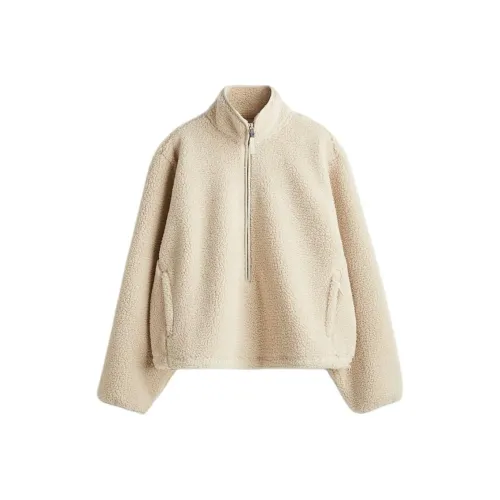 H M Бежевый Женские Бархатные Куртки