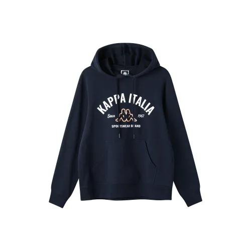 KAPPA Свободный крой Винтаж Длинный рукав Повседневный Комфортные спортивные Круглый вырез Пуловер Толстовка Унисекс