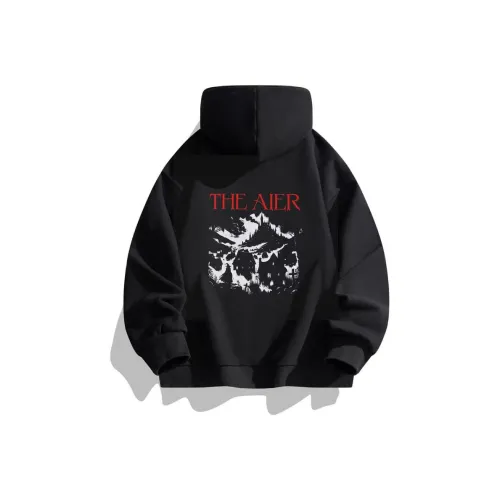THE AIER Черный Унисекс Свитшоты