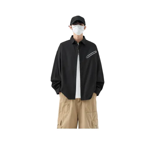 CLOUDYCATS Polar Черный Унисекс Рубашки