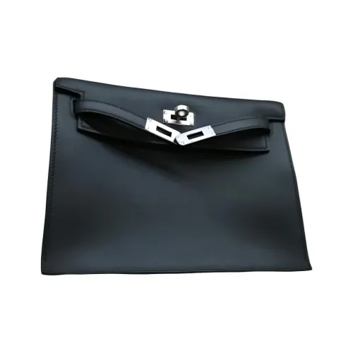 HERMES Kelly Danse Volupto Кожа Сумка через плечо Сумка на плечо Женская 89 Черный