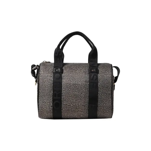 BORBONESE Кожа Детали Портативный Crossbody Сумка Сумка через плечо Женская Естественный