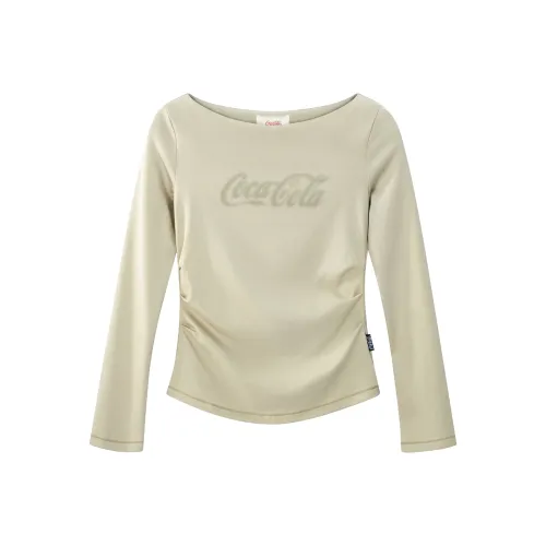 COCA COLA Темный Туманный Зеленый Женские T-рубашки