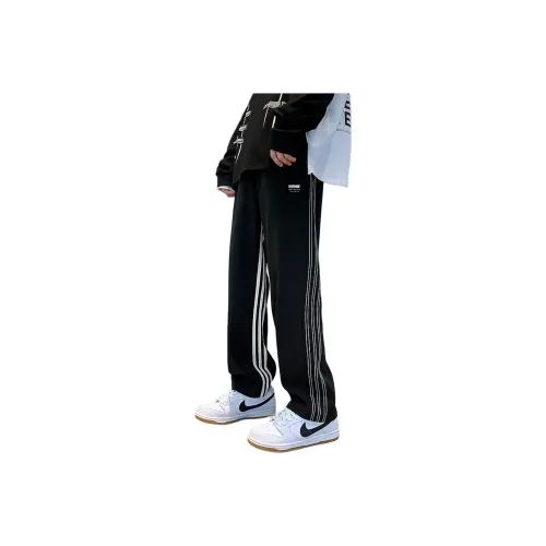 KIRHNE Черные Унисекс Повседневные Штаны