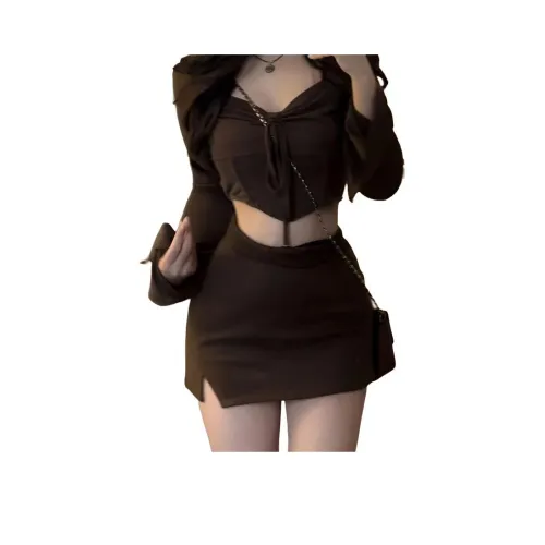 GIUHF Длинное платье с длинными рукавами женское