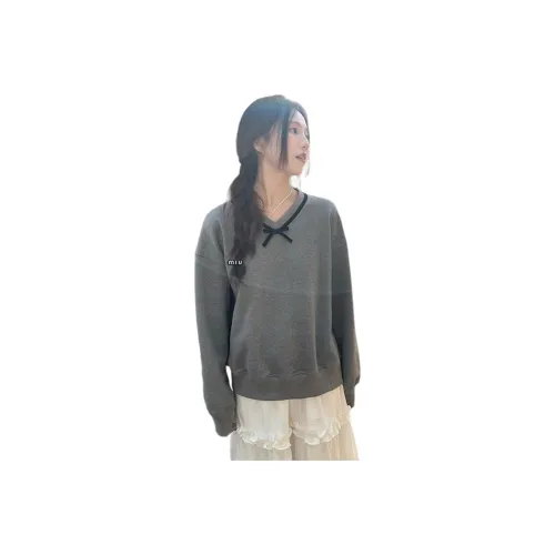 MUCCHIC Серый Женский Свитшот