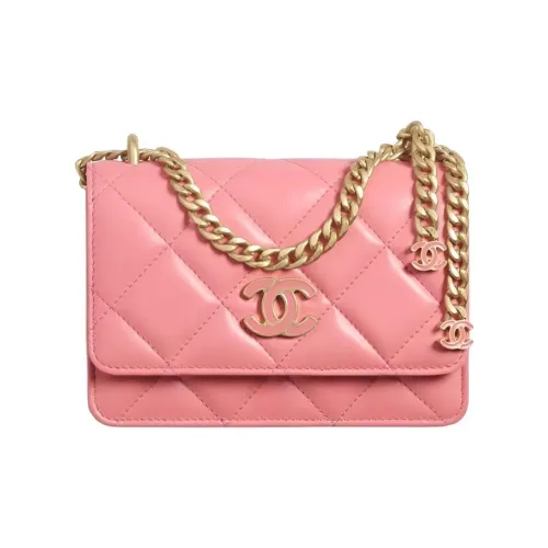 CHANEL 22P Lambskin Сумка через плечо Сумка Женская Розовая