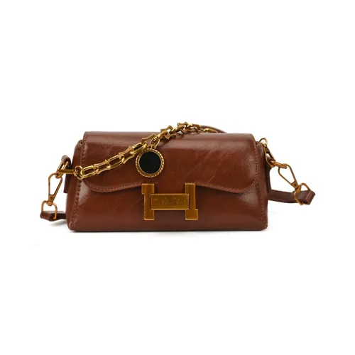 WRELS ПУ (полиуретан) Сумка через плечо Стандартная Коричневый Черный Кофейный