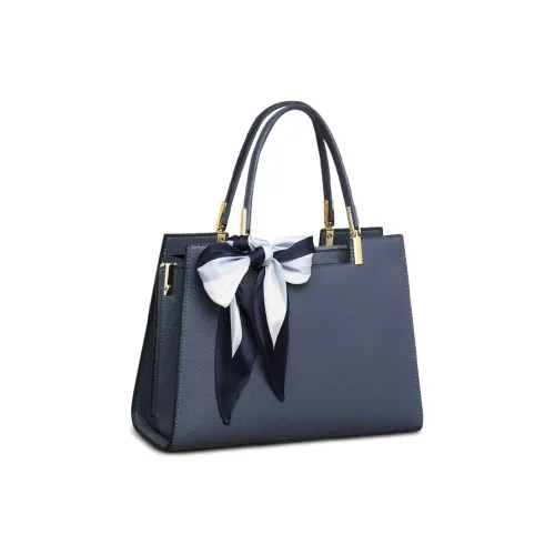 Crtnzo Kroez Коровья кожа Тоут Сумка Стандартная Женская Синяя