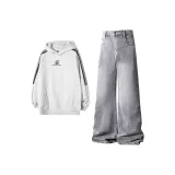 Белый + Дымчато-серый