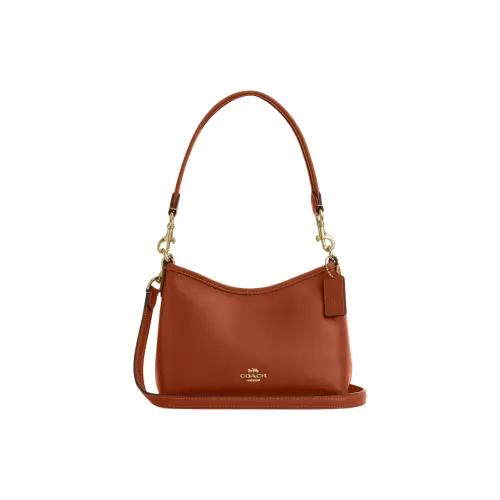 COACH Laurel Smooth GRAIN LEATHER Сумка через плечо Сумка на плечо Маленькая Женская Коричневая