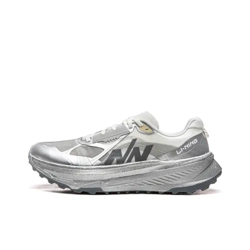 Подкладка Амортизация Противоскользящий Устойчивый к износу Низкий Отскок Кроссовки для бега по пересеченной местности Унисекс Цвет Лаймово-серый