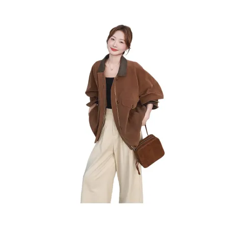 MEXICAN Кофе Женские Бархатные Куртки