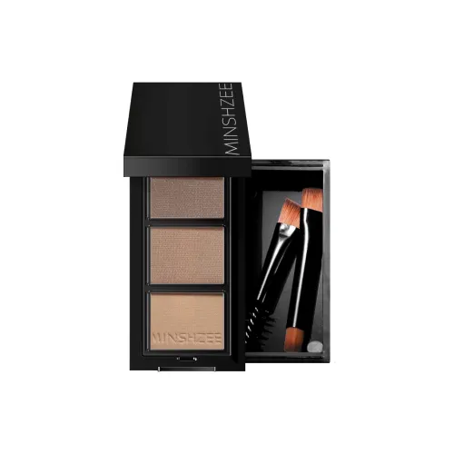 MINSHZEE Трехцветные карандаши и пудры для бровей устойчивые к выцветанию легко смешиваемые естественного оттенка с длительным эффектом