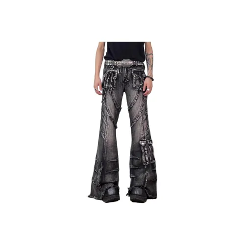 XUBAIHUO Черные Унисекс Джинсы