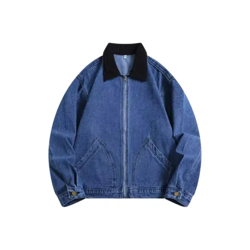 CAT'S PAW Синий Унисекс Джинсовые куртки