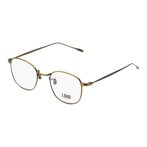 LOHO Титан Квадратные Оправы для Очков Унисекс Золото Бронза
