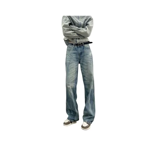 NRXX Blue Unisex Jeans NRXX Синий Унисекс Джинсы