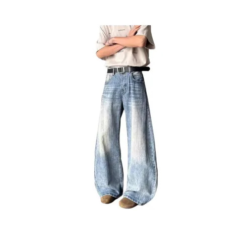 BLACK AT Синий Унисекс Джинсы