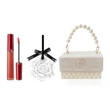 Красная трубка, жидкая помада #215, румяна, красный + белый чайный аромат, ароматерапия