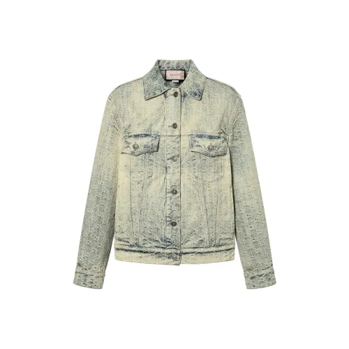 GUCCI Denim Jacket Women's Gray GUCCI Деним Куртка Женская Серый